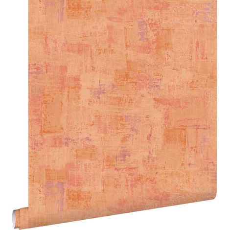 papier peint motif pictural terracotta orange - ESTAhome (1/5)