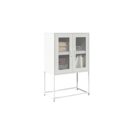Buffet haut blanc 68x39x107 acier (1/5)