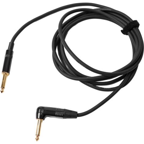 Guitare électrique silencieuse câble réduction bruit audio muet cordon connexion basse haut-parleur 3 mètres fiche droite coudée (1/5)