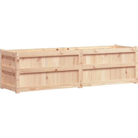 Garden Planter 180x50x50 cm Solid Wood Pine vidaXL (1/5)