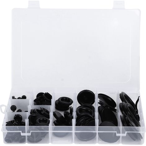 Lot de 130 joints toriques en caoutchouc pour protection de câbles, diamètre 6-50mm, assortiment de bagues d'étanchéité (1/5)