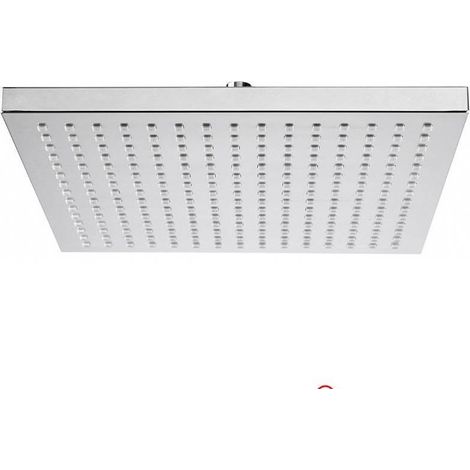 Soffione Quadrato in ABS Cromato Petalo 30Q- 300x300x15 mm - Anticalcare (1/3)