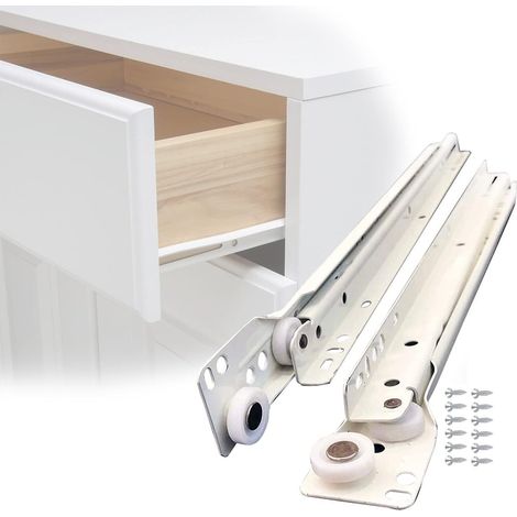 Glissières métalliques robustes pour meubles de cuisine, commodes et (1/5)