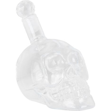 350 ml durchsichtige Glasflasche in Totenkopfform für Whisky, Wein, Bar- und KTV-Zubehör (1/5)