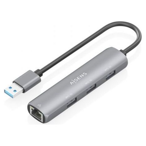 Hub USB Aisens ASUC-4P034-GR Gris