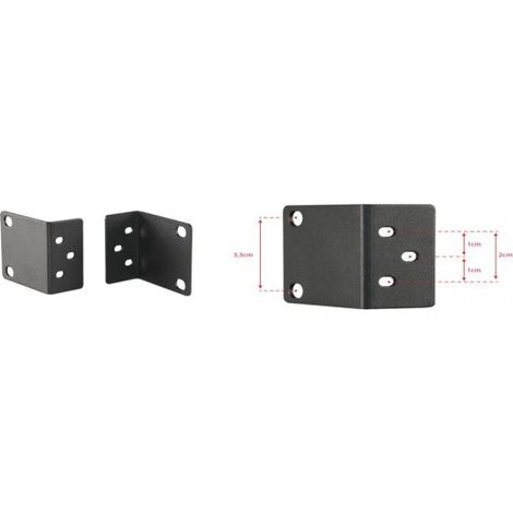 Staffe per montaggio a rack Per videoregistratori Altezza 1U rack