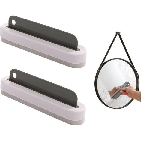 nettoyage raclette Essuie-glace et lave-glace en éponge, kit 2 en 1 pour le nettoyage des vitres amovible avec éponge pour pare-brise voiture, miroirs salle bain et outil (1/4)