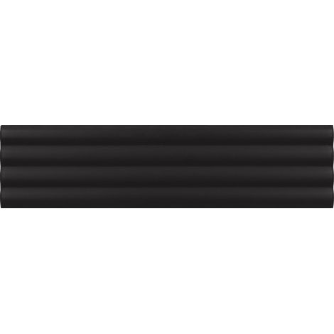 Carrelage mural faïence effet relief RYTHM 20x5cm 20x5cm Cloud Black - Mat - boîte de 0.38 m2 20 x 5 cm Cloud Black - Mat - boîte de 0.42 m2