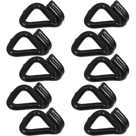 Crochets doubles en J robustes en acier pour coffre de voiture ou garage (lot de 10) (1/5)