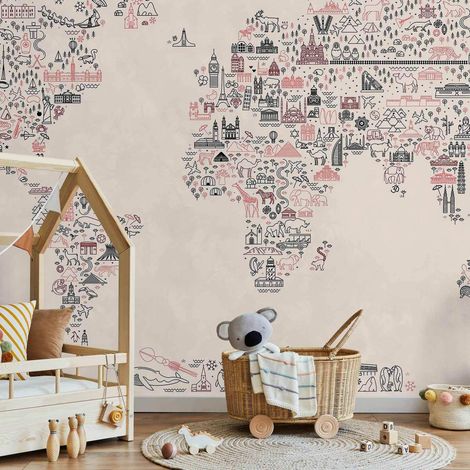 Kinder tapete artgeist pastell 150x105 cm selbstklebend