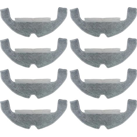 Wischtücher für DREAME D10 Plus Gen 2/D10s Plus/D9 PLUS Saugroboter Zubehör, 8 Mop-Pads für D10 Plus Gen 2, wiederverwendbare und waschbare Reinigungsaufsätze (1/5)