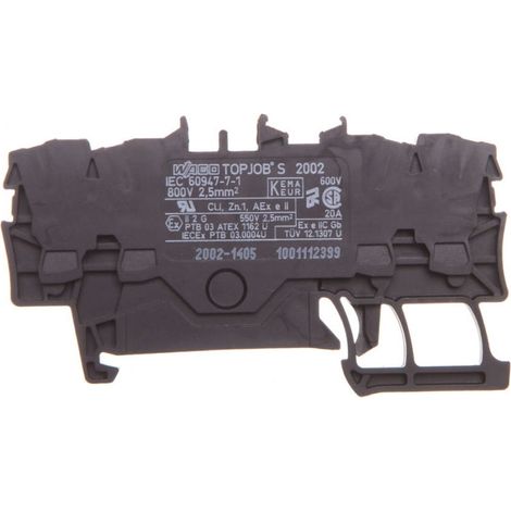 Conector de 4 cables 2,5 mm2 negro 2002-1405 topjobs