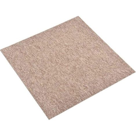 Ensemble de 20 tapis beiges, 50 x 50 cm, 100 % polypropylène (1/5)