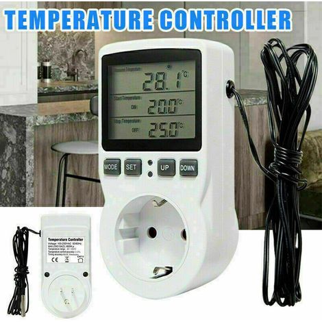 Thermostat programmable sur prise UE -40 à 120 °C – 16 A