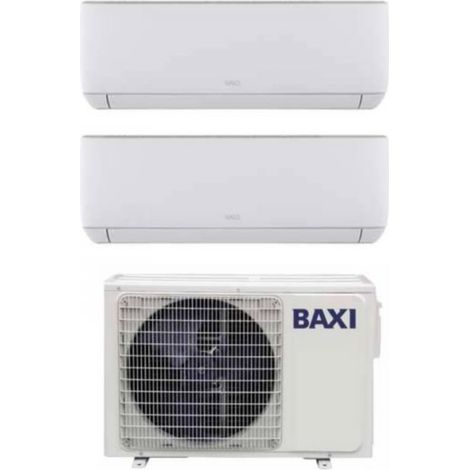 Baxi Dual Split Inverter Klimagerät Astra Serie 12+12 mit LSGT50-2M R-32 Wi-Fi Optional 12000+12000 - Neu