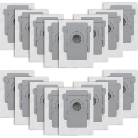 Lot de 16 Sacs d'aspirateur pour IRobot Roomba i7/i7+/i3/i3+/i4/i4+/i6/i6+/i8/i8+/S9/S9+/j7/j7+/E5/E6/E7 Sac de rechange pour IRobot Roomba I7 Kit d'accessoires，Convient aux familles