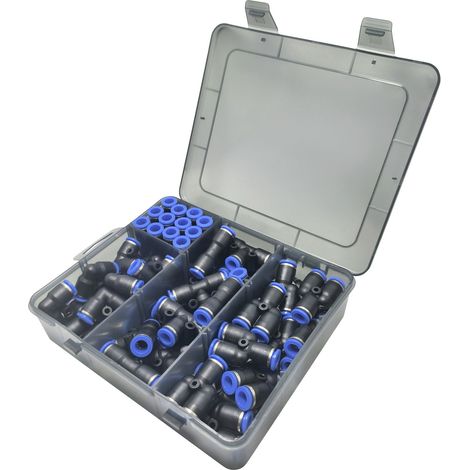 TRU COMPONENTS Pneumatik-Verbinder TC-14109144 TC-Fitting set - 8 mm    Rohr-Ø: 8 mm   48 St. (1/3)