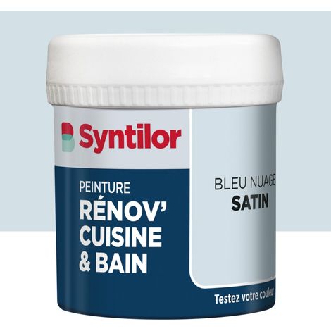 Tester di vernice per mobili da cucina e da bagno SYNTILOR Renov', blu nuvola satinato, 0,075 l SYNTILOR