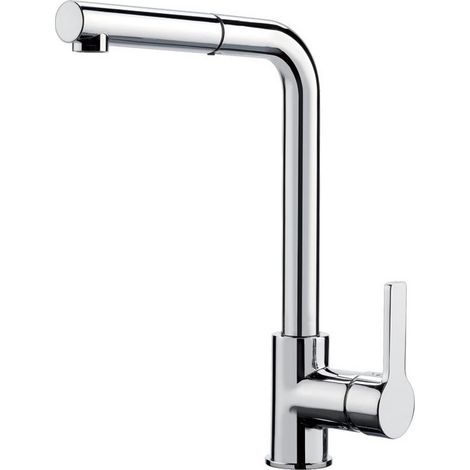 Fima Miscelatore Cucina Monoforo Doccetta Estraibile Cromo F7029NCR
