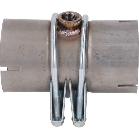 Raccord de réparation de tuyau d'échappement avec 2 colliers de serrage fixes, en alliage métallique étanche, pour sonde lambda 3 pouces. (1/5)
