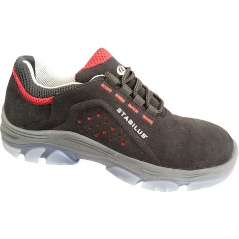 Stabilus Sicherheitshalbschuh Eric Größe 45, S1P, schwarz/rot