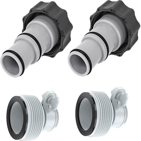 Pool Adapter Set Typ A & B für Intex Pumpen 1,25 & 1,5 Zoll