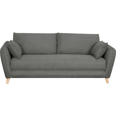 Divano scandinavo 3 posti grigio antracite CREEP
