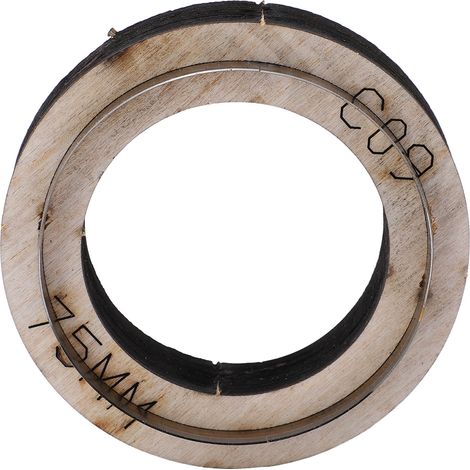Lot de 6 moules de découpe en bois pour cuir DIY, portefeuille carte de contrôle, pendentif artisanal, scrapbooking et fabrication de bijoux (1/5)