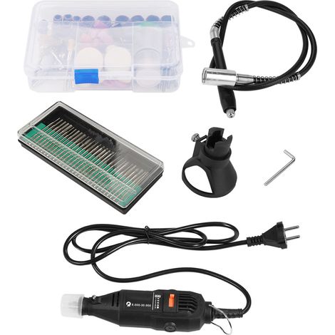 EU Plug 180pcs 110/220V 130W Mini Rotary Electric Grinder with Flexible Shaft Accessories Tools