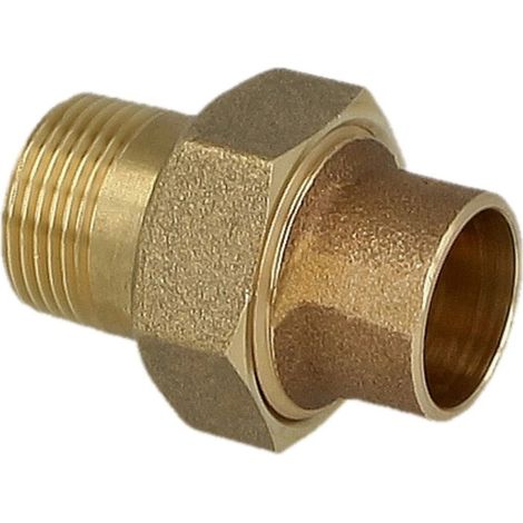 Raccord à braser en laiton rouge 12 mm x 3/8’’ F/FM joint conique