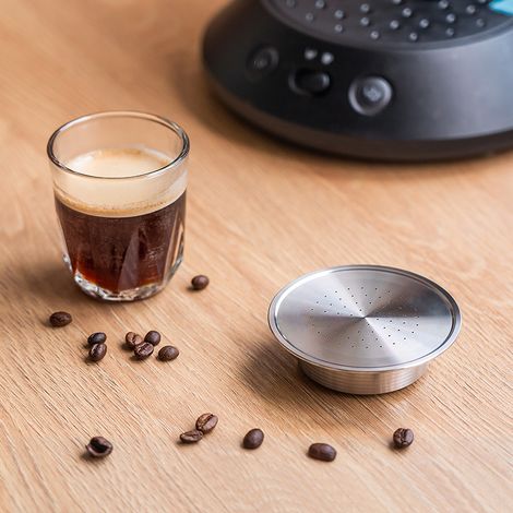 Compatible avec la machine à café Senseo HD7801, filtre à café à capsule réutilisable en acier inoxydable (1/5)