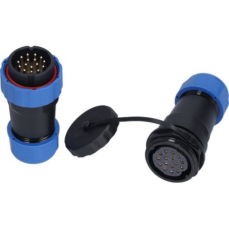 Connecteur d'aviation étanche PA66 PA6, résistance à l'oxydation SP28 IP68, connecteur 16 broches