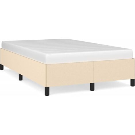 Maison Exclusive - Giroletto senza Materasso Crema 120x200 cm Tessuto