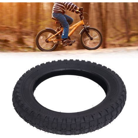 Pneu extérieur de vélo enfant 12x2.4 avec motif carré antidérapant, haute pression 280KPa pour VTT et vélo d'équilibre (1/5)