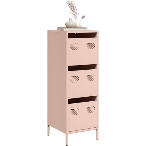 Highboard Pink 39x35x103.5 cm Steel vidaXL (1/5)