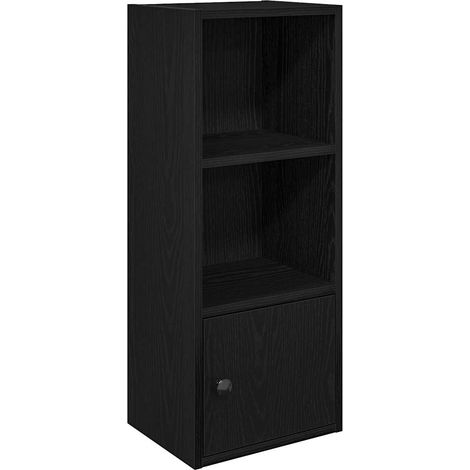 Maison Exclusive - Bücherregal Schwarz Eichen-Optik 31x24x77 cm H