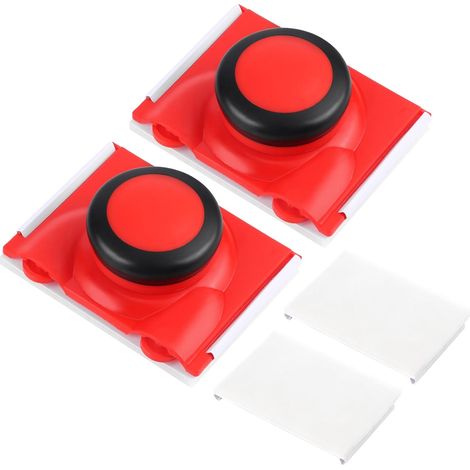 Outil de Coupe Bordure de Peinture,2 Pièces Outil de Peinture Multifonction Bordures de Peinture avec 2 Tampons de Rechange Outils de Coupe pour Peinture(Rouge) (1/5)
