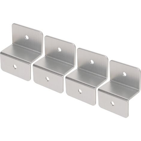 Ensemble de 4 supports en Z pour panneaux solaires, en alliage d'aluminium, accessoire d'installation pour voiture, camping-car, yacht ou bateau (1/5)
