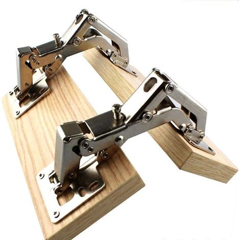 (160×41×30)2 Pack Invisible Frameless Hydraulic Cabinet Hinges Adjustable Installation Soft Close Full Coverage (1/5)