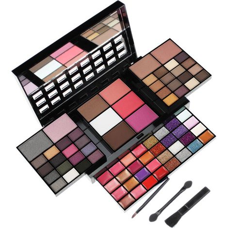 74 Couleurs Palette De Maquillage - Coffret Maquillage Cosmetics Makeup - Brillant À Lèvres & Blush & Fond De Teint & Paillettes & Palette De Fards À Paupières Set De Maquillage Femme (1/5)