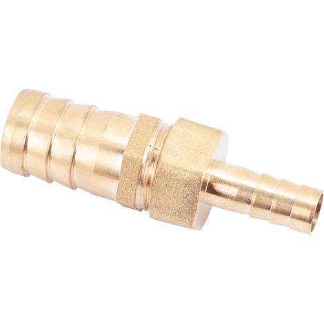 Schlauchverbinder-Reduzierstück aus Messing, Schlauchverbinder, Reduzierstopfen (6 mm-19 mm, 1 Stück) (1/5)