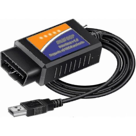 Adaptateur USB OBD2 avec logiciel de diagnostic pour véhicules Lincoln prenant en charge les protocoles Ms-can/hs-can (1/5)