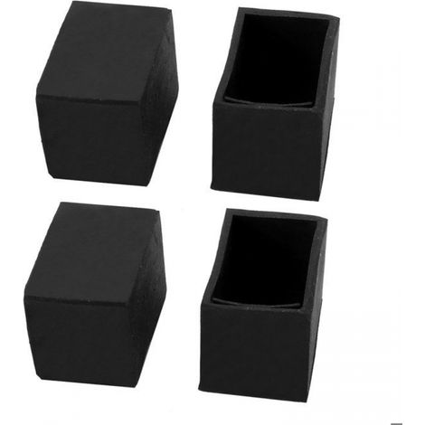 Patins de protection en caoutchouc pour pieds de meubles, 20 x 30 mm, pour pieds de chaises et de tables, lot de 4 (1/3)