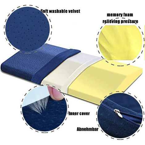 Cuscino lombare in memory foam Cuscino di supporto lombare Cuscino ortopedico per dormire Supporto lombare Cuscino da letto in schiuma di memoria (1/5)