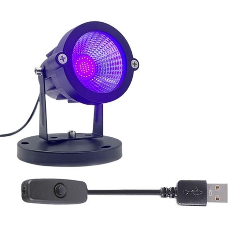 Lampe de polymérisation UV Gel 405 nm 10 W LED Lumière Noire 5 V avec câble USB Marche/arrêt for imprimante 3D de polymérisation de résine UV for Ongles en Gel (1/5)