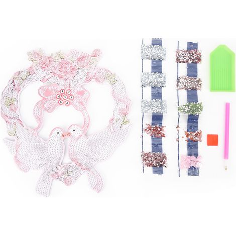 DIY Rhinestones Painting Garland Pattern Crystal Embroidery Picture Decoration KitDZ608 (1/5)