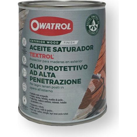 Saturador exterior para madera blanda y autoclaves Owatrol TEXTROL® Roble dorado (ow11) 1 litro