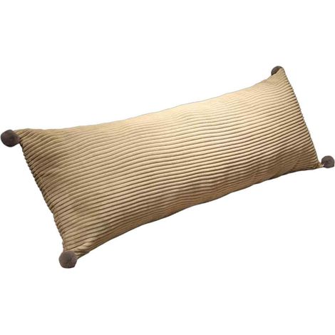 Kühlendes Kissen, extra langes Körperkissen für Erwachsene, aus zerkleinertem Memory-Schaum, 50 x 30 x 4,6 cm (beige) (1/5)