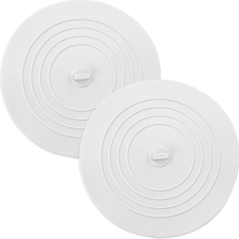 Lot de 2 bouchons de vidange universels en silicone pour évier, cuisine, salle de bain (1/5)