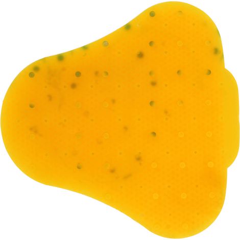 Boule parfumée anti-éclaboussures pour urinoir, écran déodorant triangle pour toilettes hommes, orange